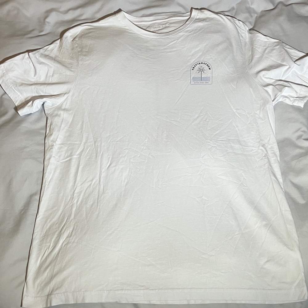 Travis Mathew White Palm Graphic Tee